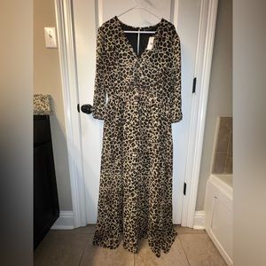 NWT: Leopard Romper Dress